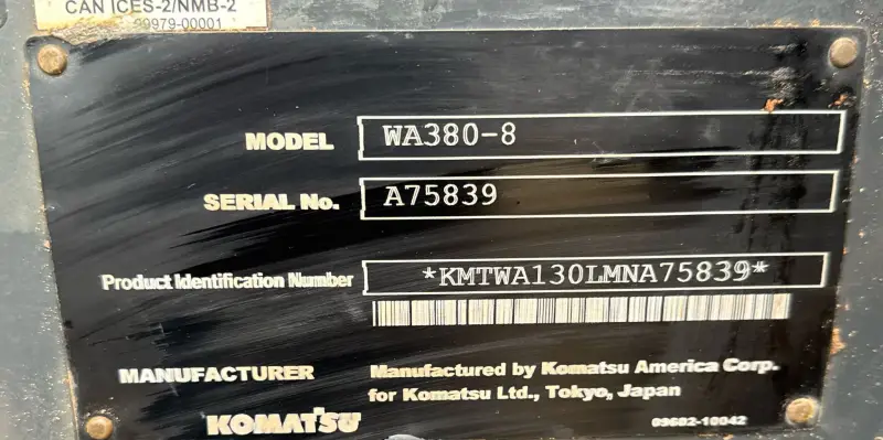 2022 Komatsu WA380-8 photo 57