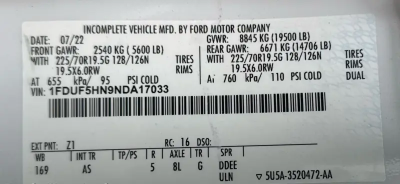 2022 Ford F550 photo 113